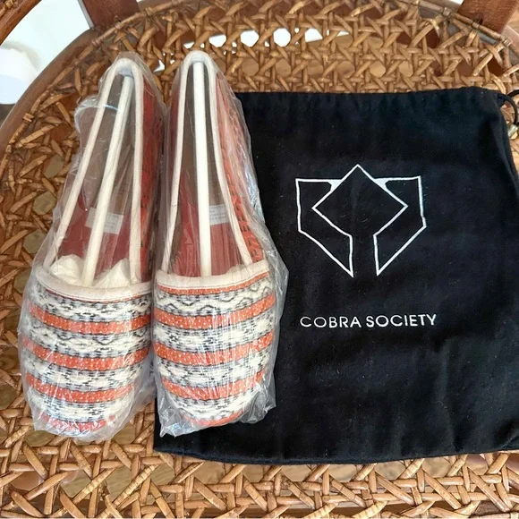 NWT $450 Cobra Society Handwoven Wool & Leather Espadrilles – Size 37 - Picture 7 of 7